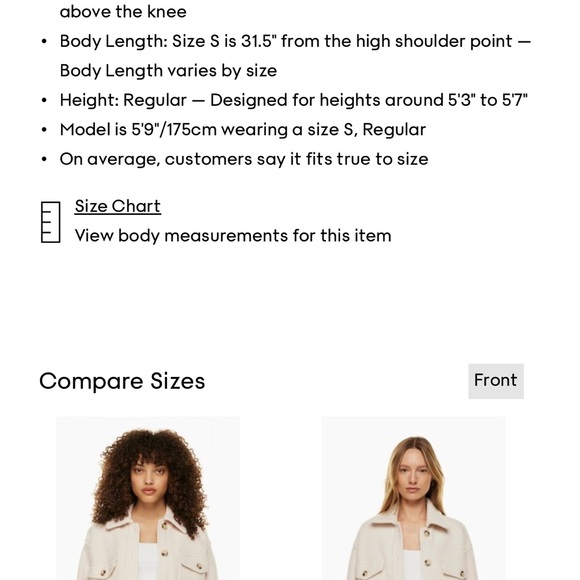 COPY - Aritzia GANNA jacket- NEW WITH TAGS - Picture 3 of 3